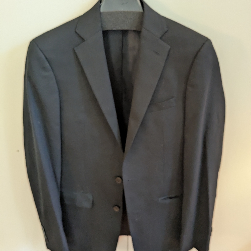 Full Calvin Klein suit, black wool